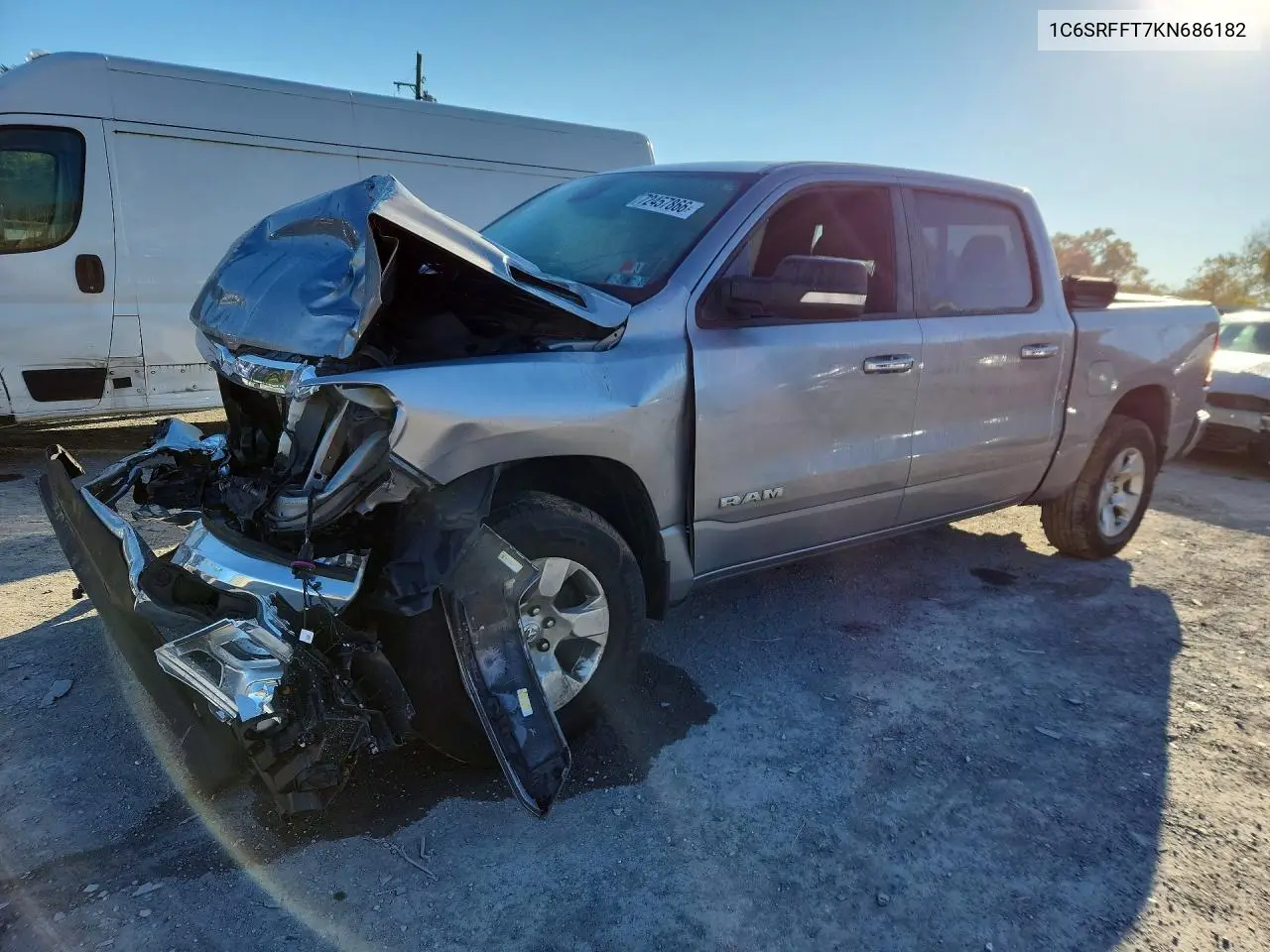 RAM 1500 2019, VIN 1C6SRFFT7KN686182