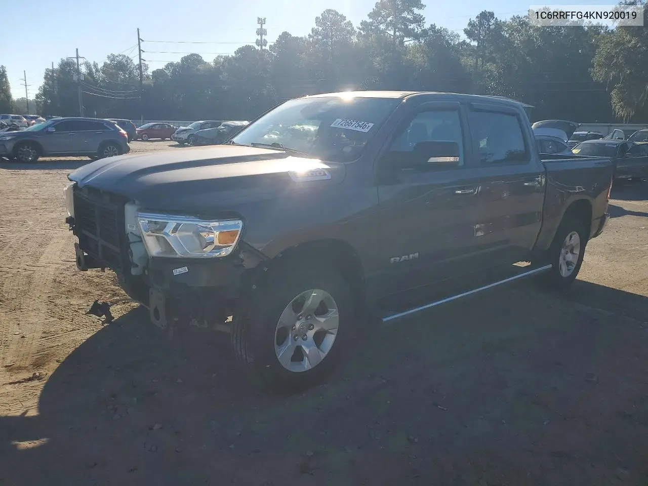 RAM 1500 2019, VIN 1C6RRFFG4KN920019