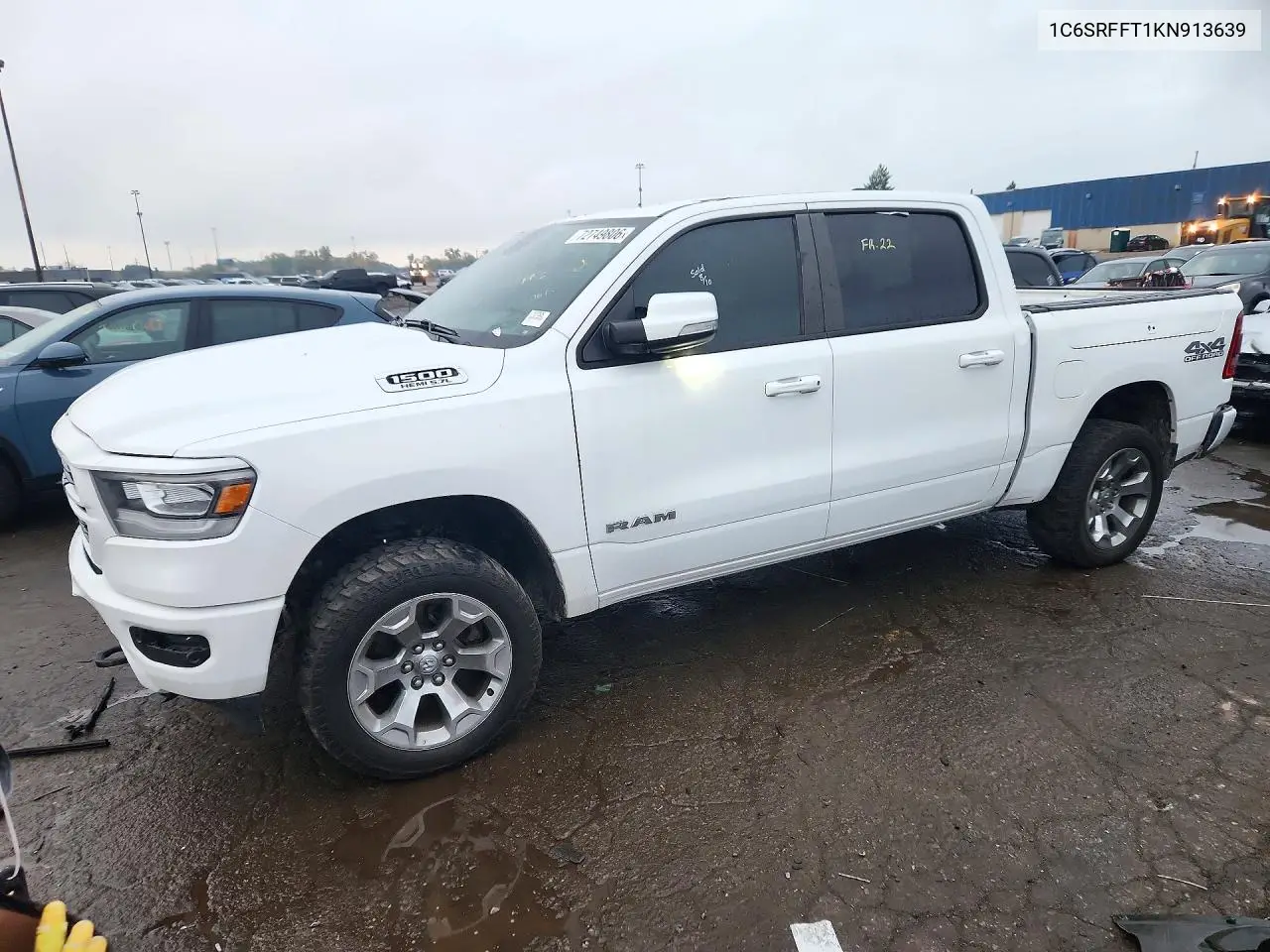 RAM 1500 2019, VIN 1C6SRFFT1KN913639