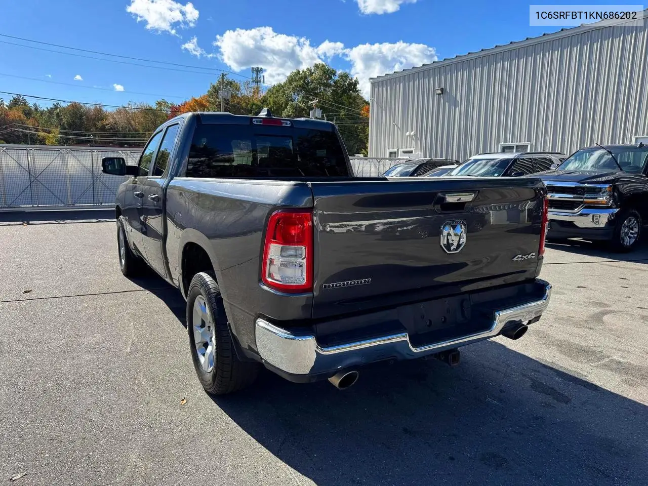 2019 RAM 1500 VIN 1C6SRFBT1KN686202 — фото 2