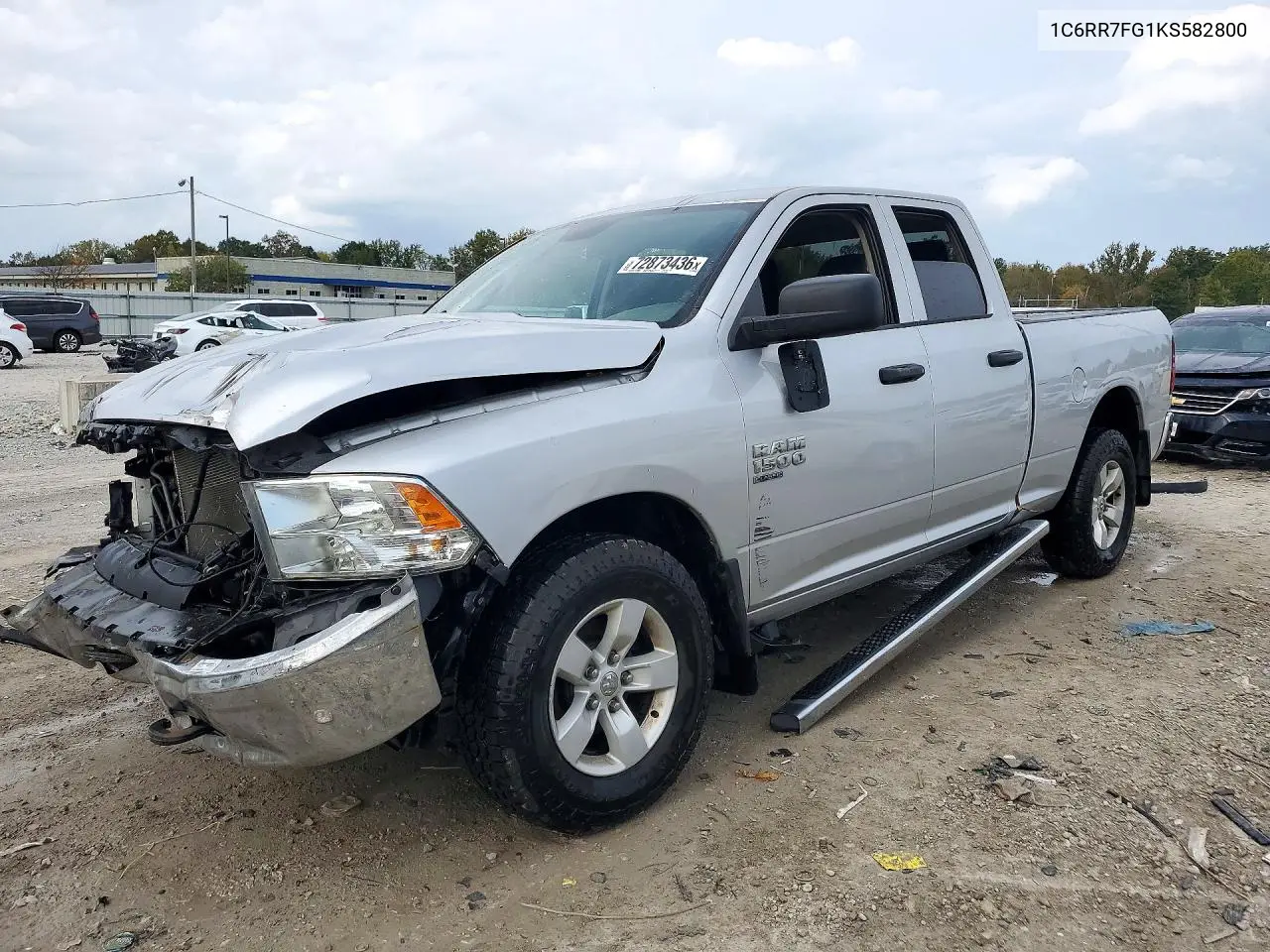 RAM 1500 2019, VIN 1C6RR7FG1KS582800