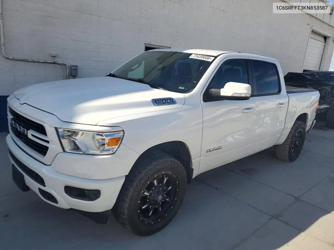 RAM 1500 2019, VIN 1C6SRFFT3KN853587