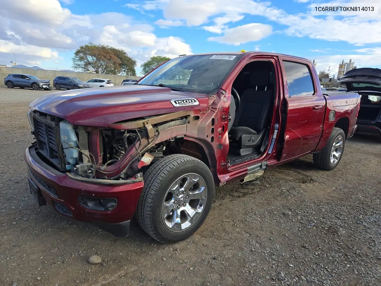 RAM 1500 2019, VIN 1C6RREFT0KN814013