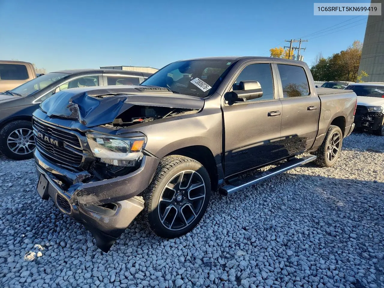 RAM 1500 2019, VIN 1C6SRFLT5KN699419