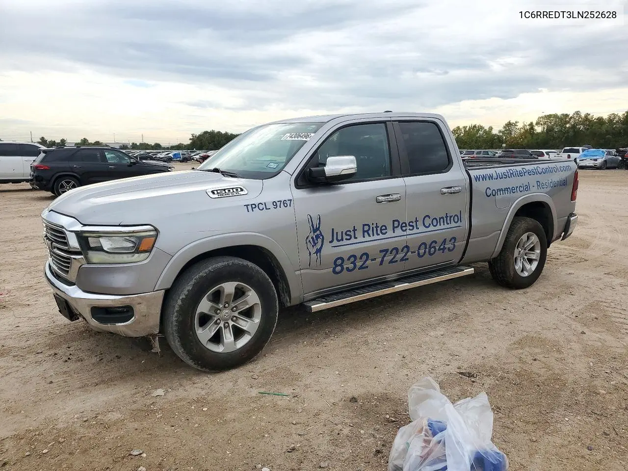 RAM 1500 2020, VIN 1C6RREDT3LN252628