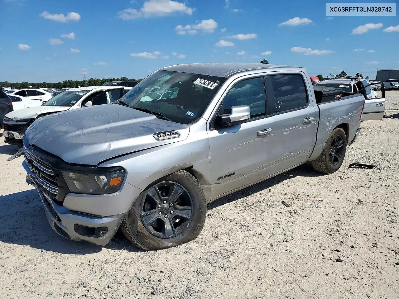 RAM 1500 2020, VIN XC6SRFFT3LN328742