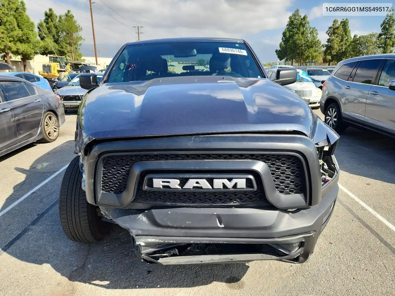 2021 RAM 1500 VIN 1C6RR6GG1MS549517 — фото 5