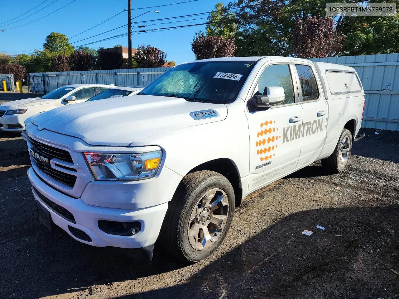 RAM 1500 2021, VIN 1C6SRFBT4MN799578