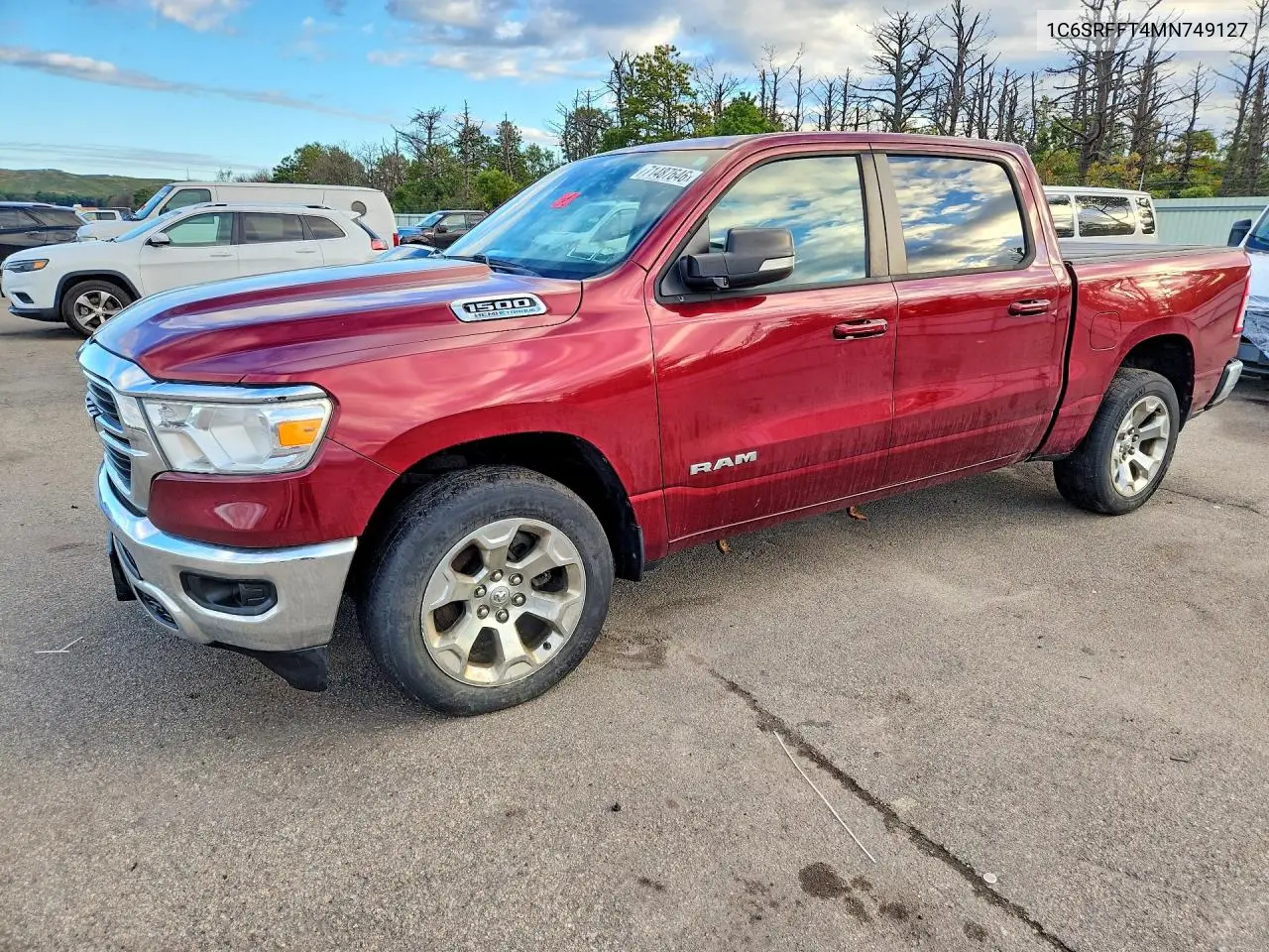 RAM 1500 2021, VIN 1C6SRFFT4MN749127