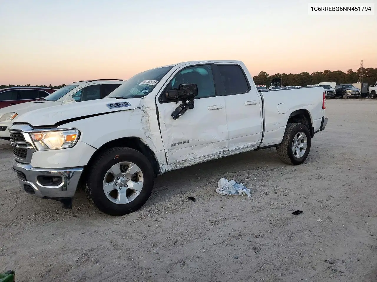 RAM 1500 2022, VIN 1C6RREBG6NN451794