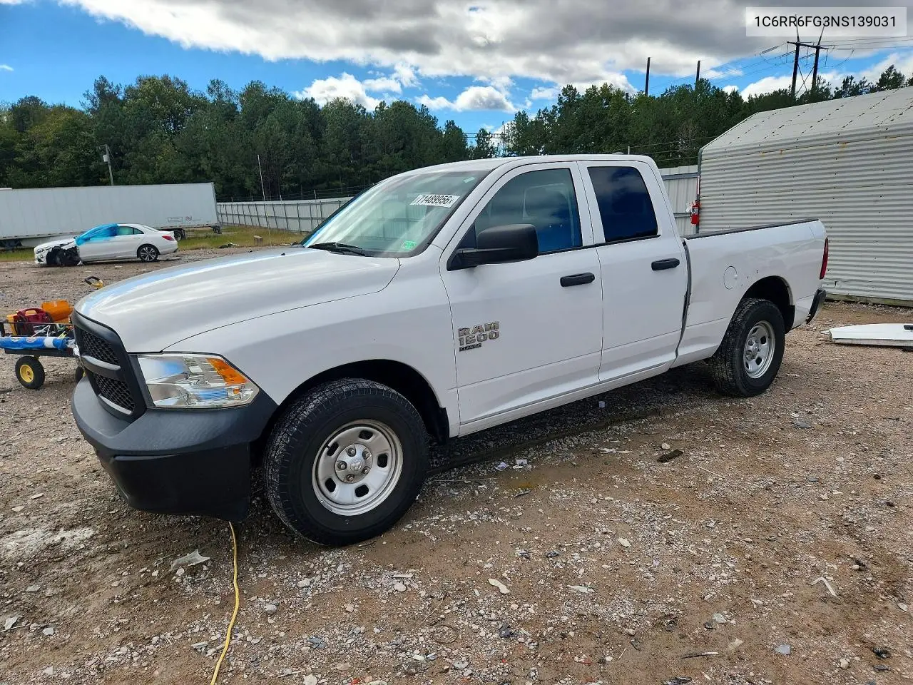 RAM 1500 2022, VIN 1C6RR6FG3NS139031