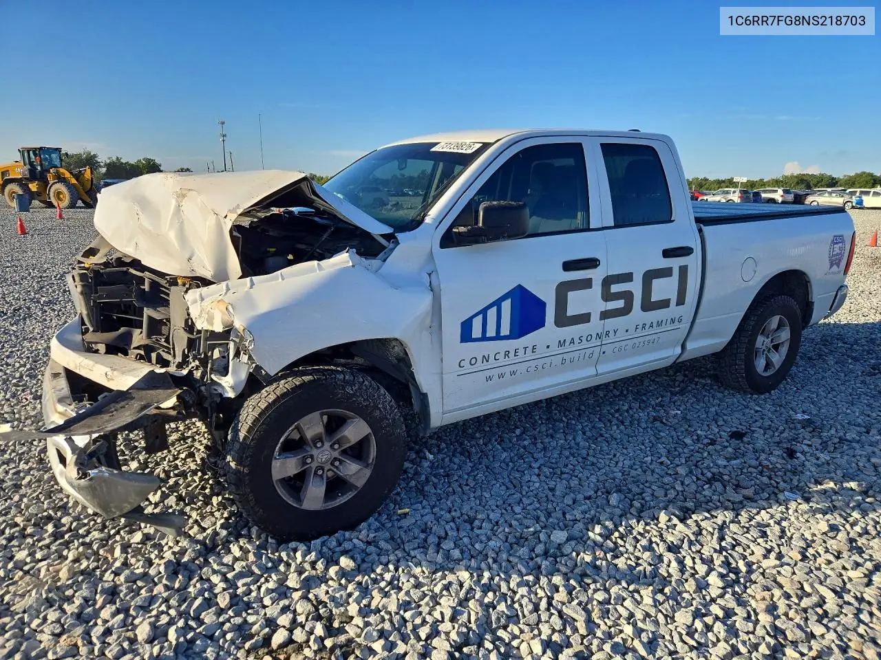 RAM 1500 2022, VIN 1C6RR7FG8NS218703