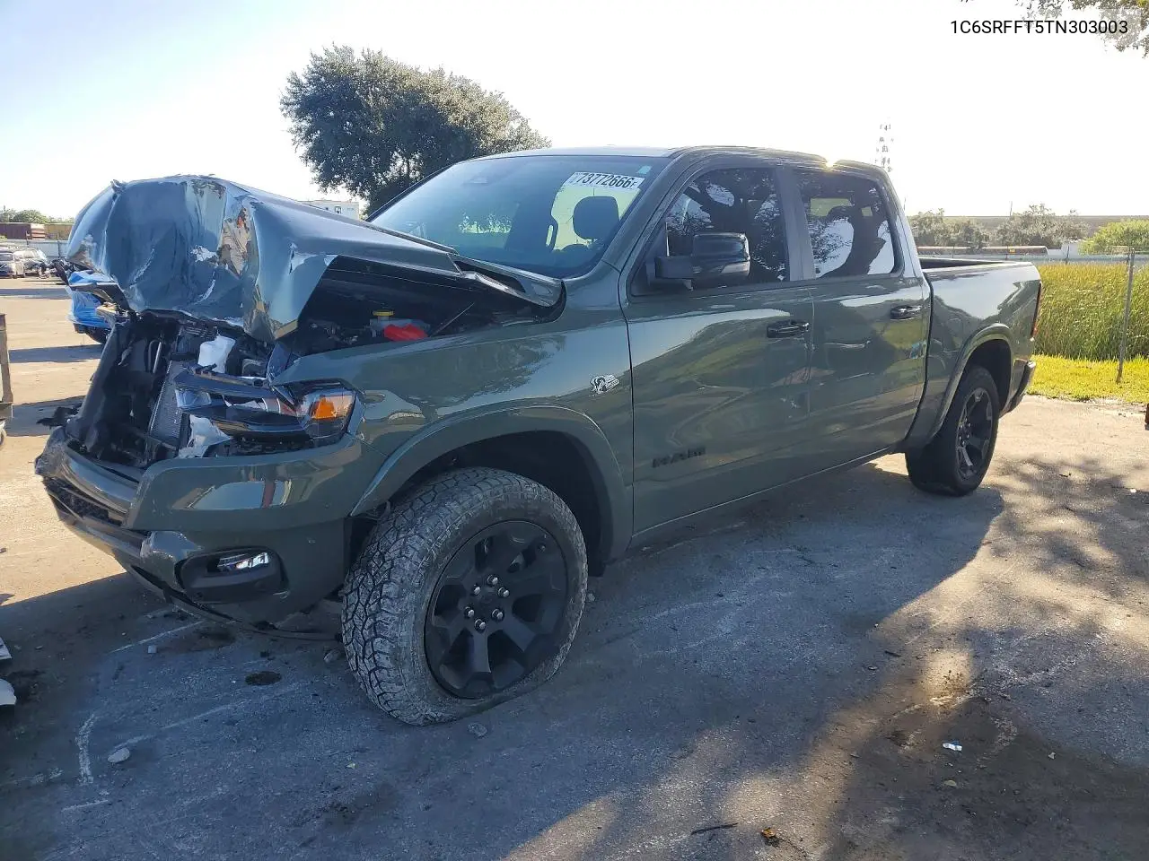 RAM 1500 2026, VIN 1C6SRFFT5TN303003