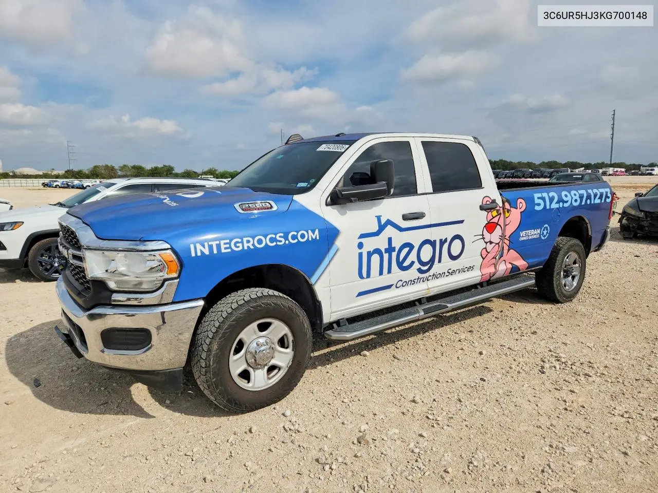 RAM 2500 2019, VIN 3C6UR5HJ3KG700148