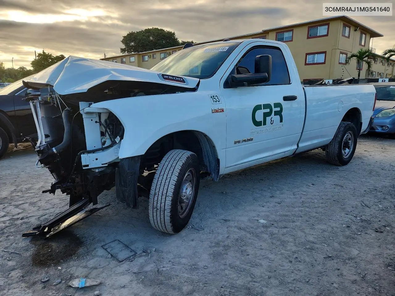 RAM 2500 2021, VIN 3C6MR4AJ1MG541640