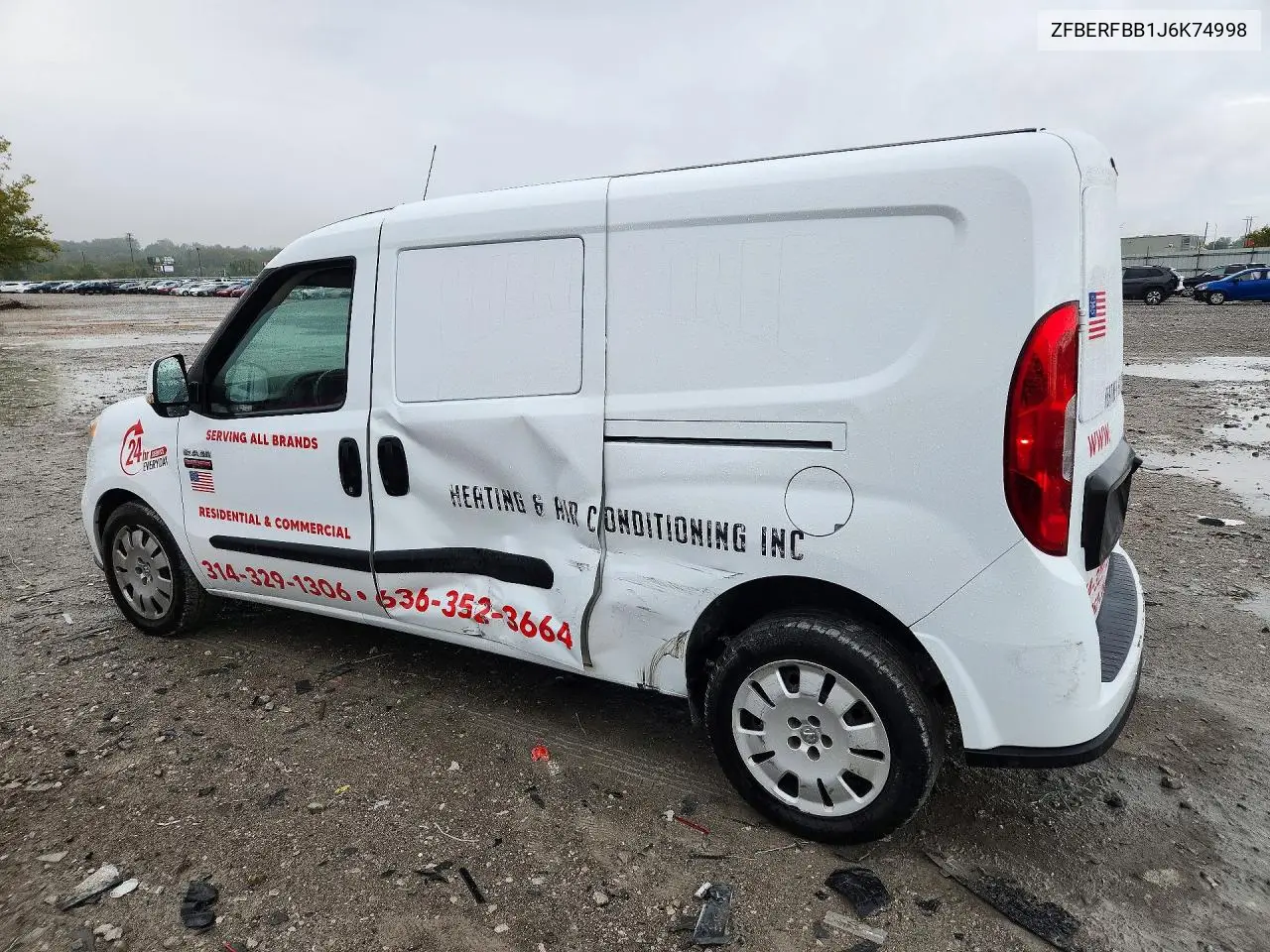 2018 RAM PROMASTER CITY VIN ZFBERFBB1J6K74998 — фото 2