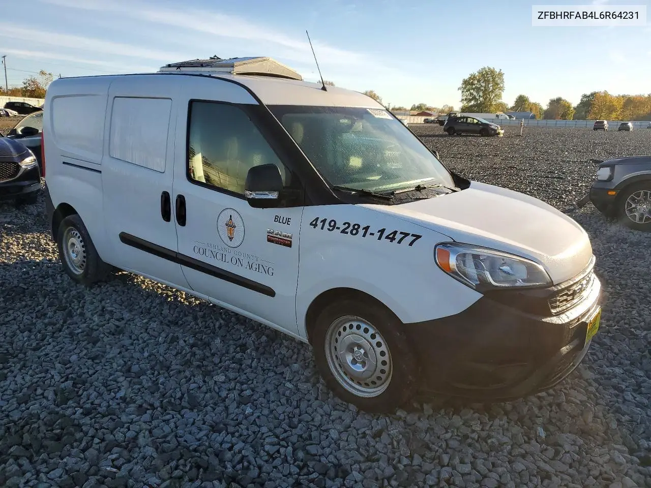 2020 RAM PROMASTER CITY VIN ZFBHRFAB4L6R64231 — фото 4