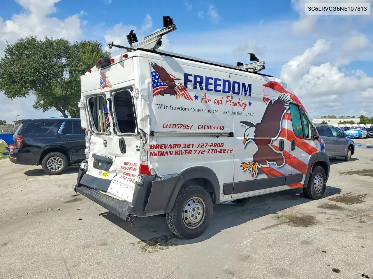 2022 RAM PROMASTER CITY VIN 3C6LRVCG6NE107813 — фото 3