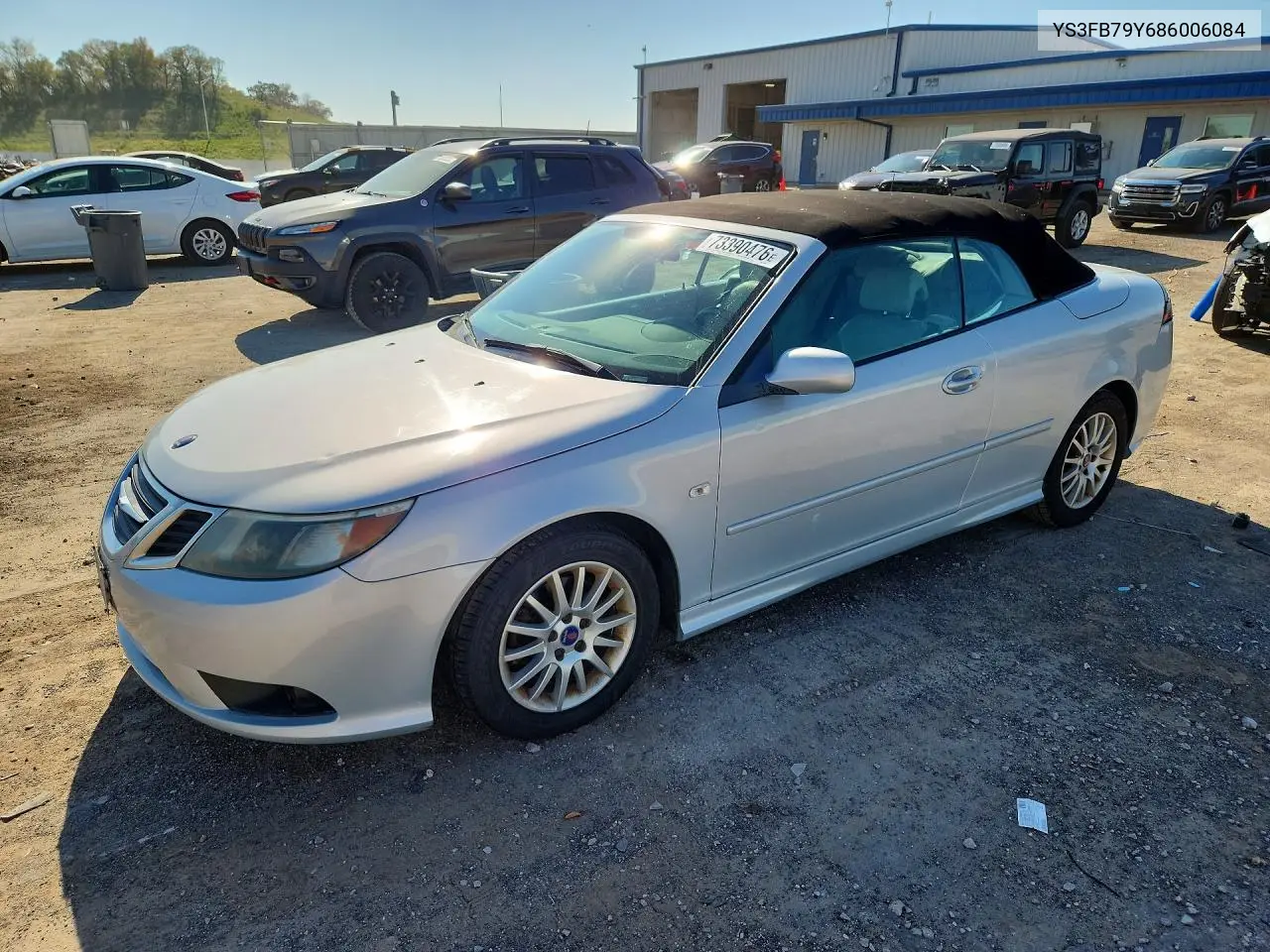 SAAB 9-3 2008, VIN YS3FB79Y686006084