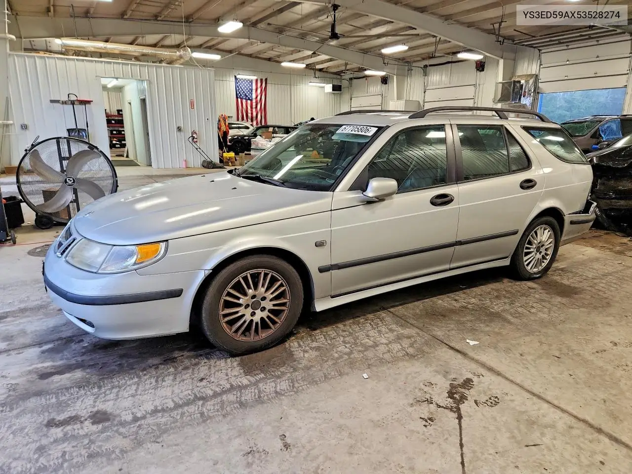 SAAB 9-5 2005, VIN YS3ED59AX53528274