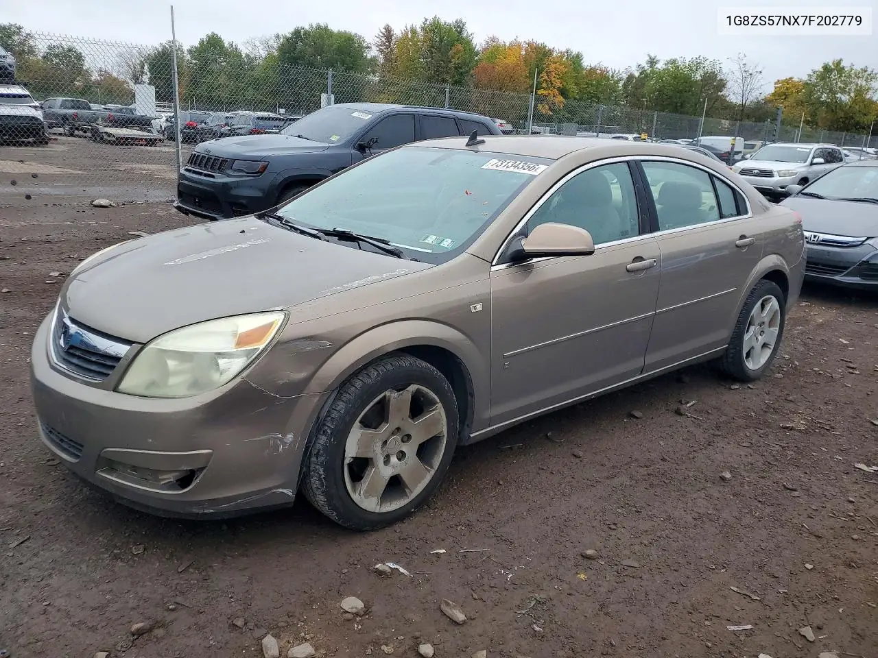 SATURN AURA 2007, VIN 1G8ZS57NX7F202779