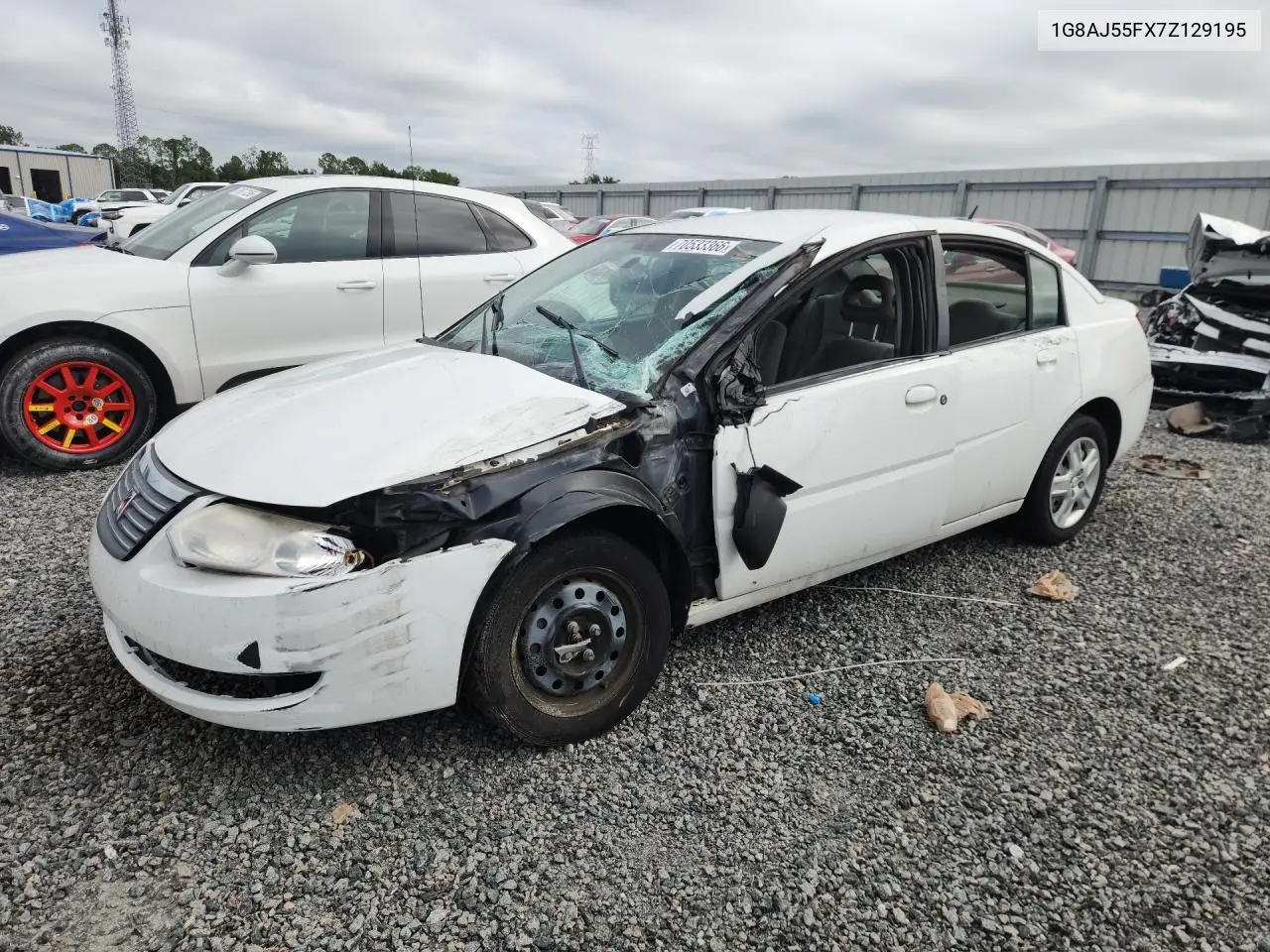 SATURN ION 2007, VIN 1G8AJ55FX7Z129195