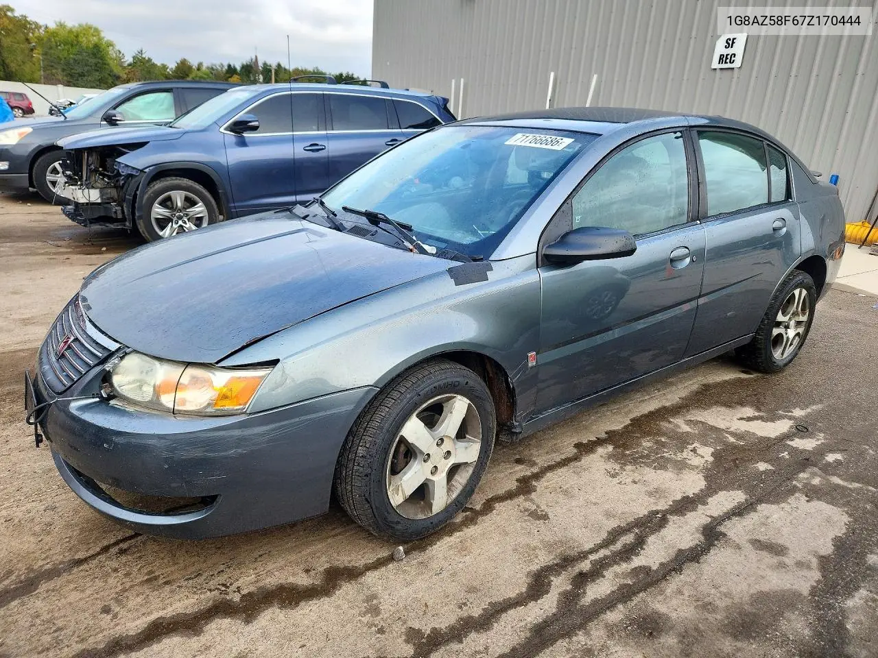 SATURN ION 2007, VIN 1G8AZ58F67Z170444