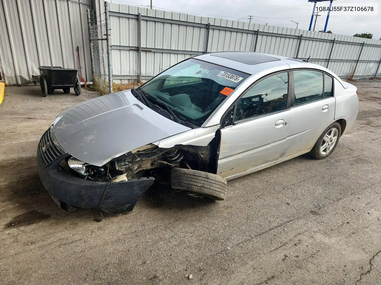 SATURN ION 2007, VIN 1G8AJ55F37Z106678