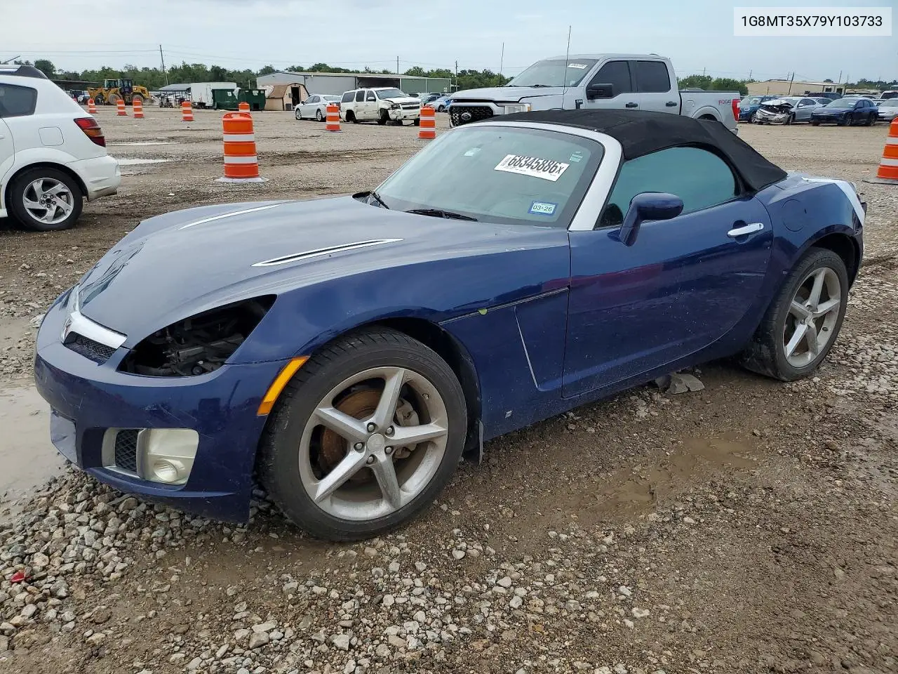 SATURN SKY 2009, VIN 1G8MT35X79Y103733