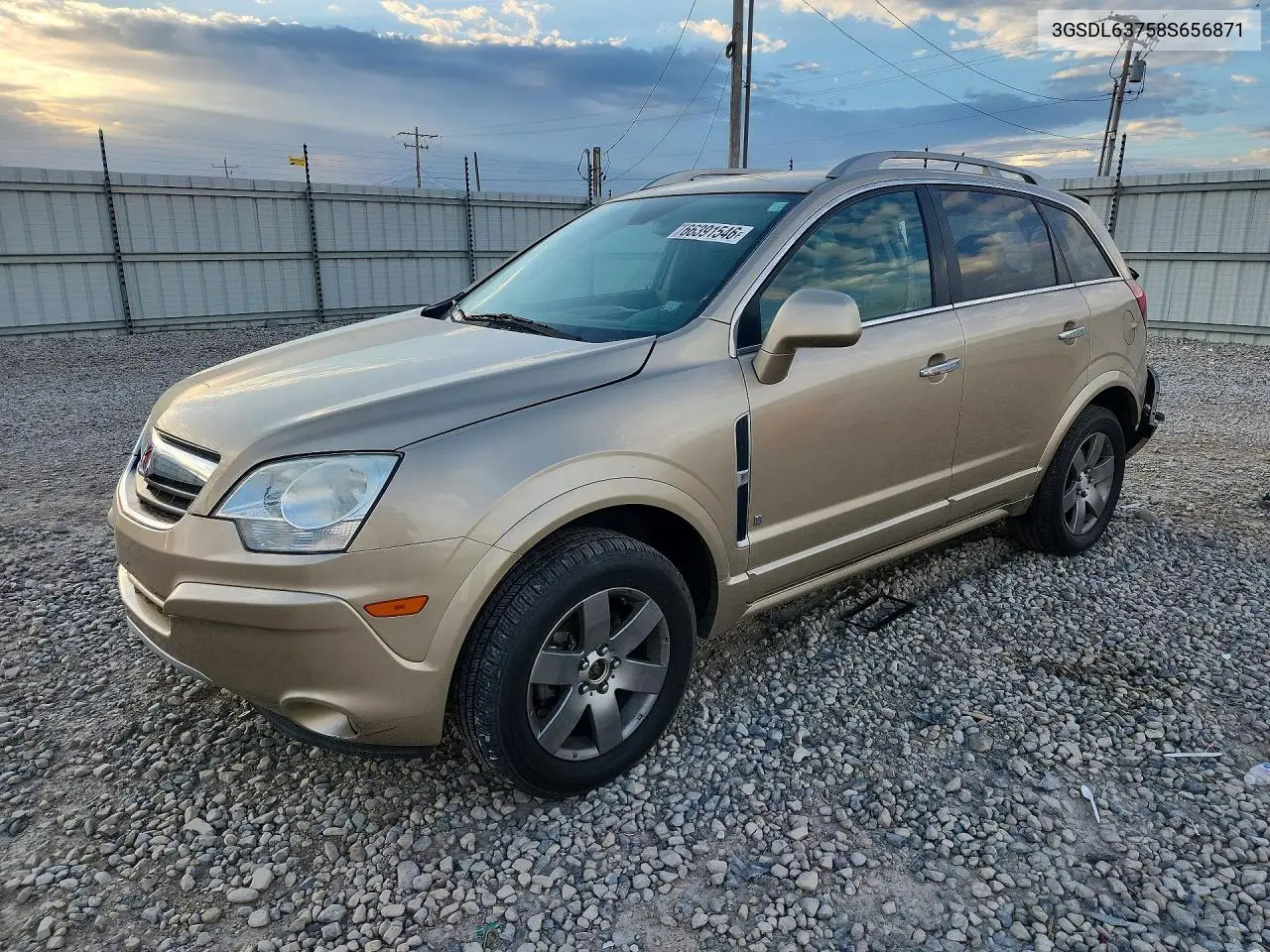 SATURN VUE 2008, VIN 3GSDL63758S656871