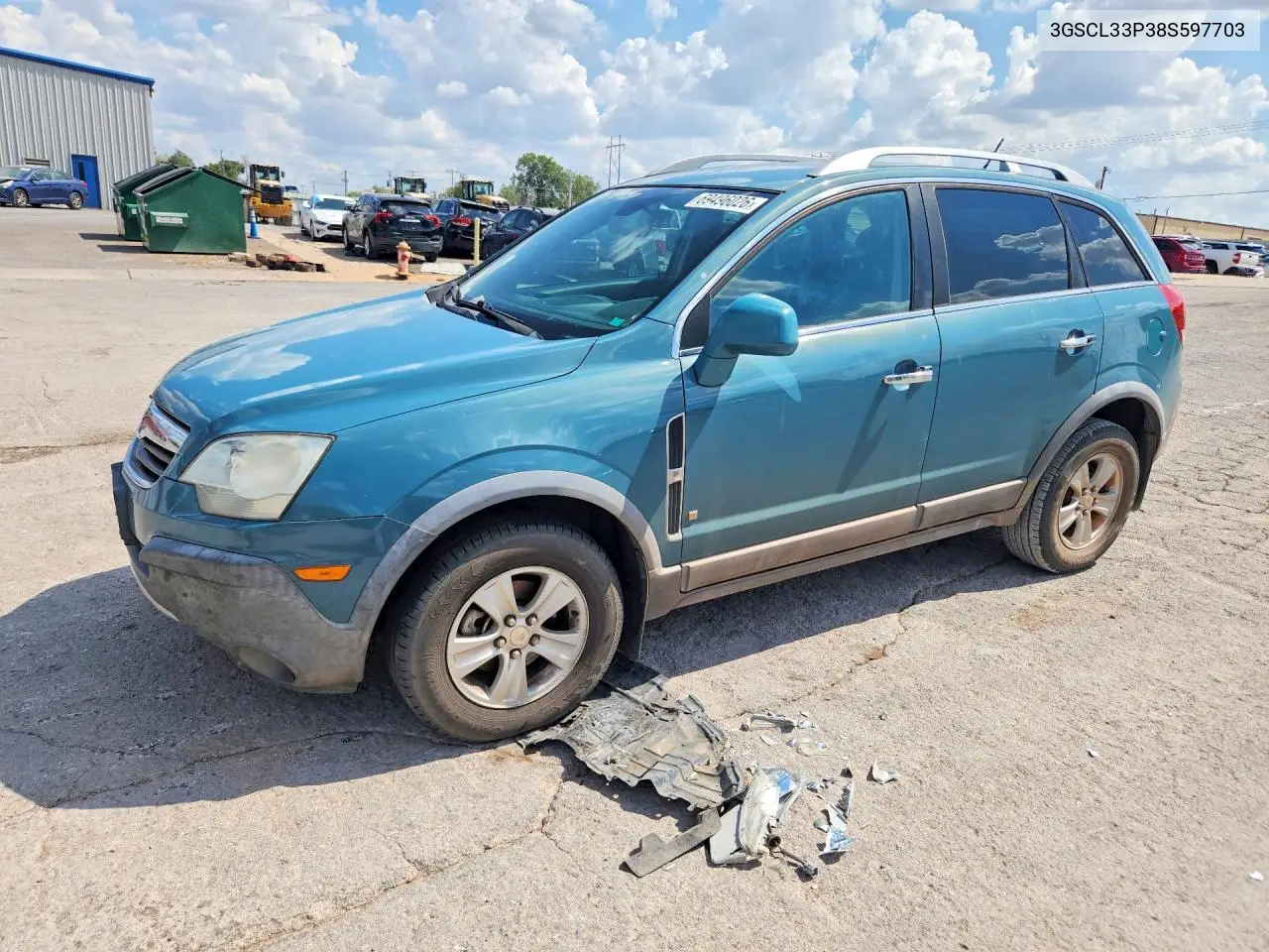 SATURN VUE 2008, VIN 3GSCL33P38S597703