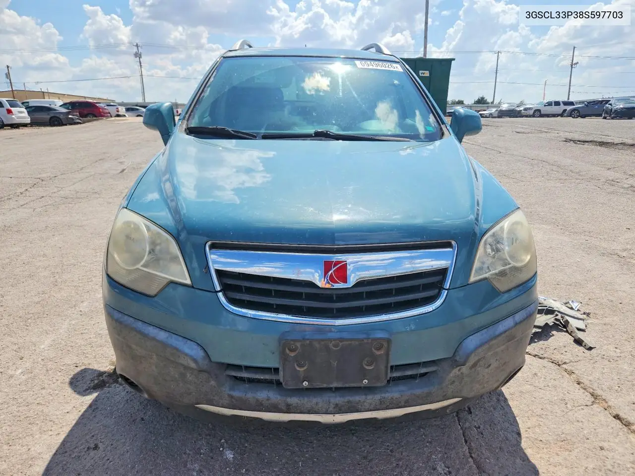 2008 SATURN VUE VIN 3GSCL33P38S597703 — фото 5