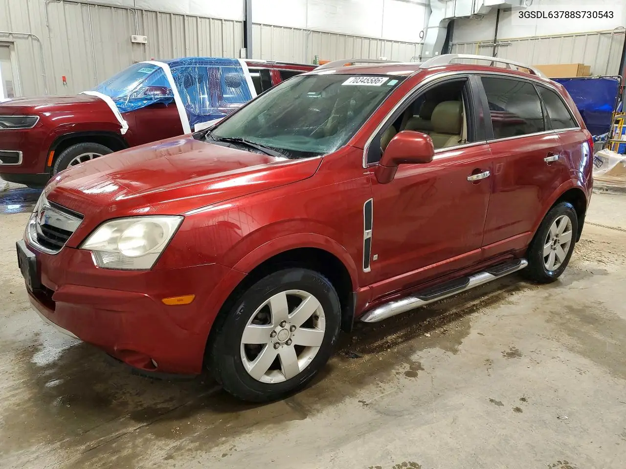 SATURN VUE 2008, VIN 3GSDL63788S730543