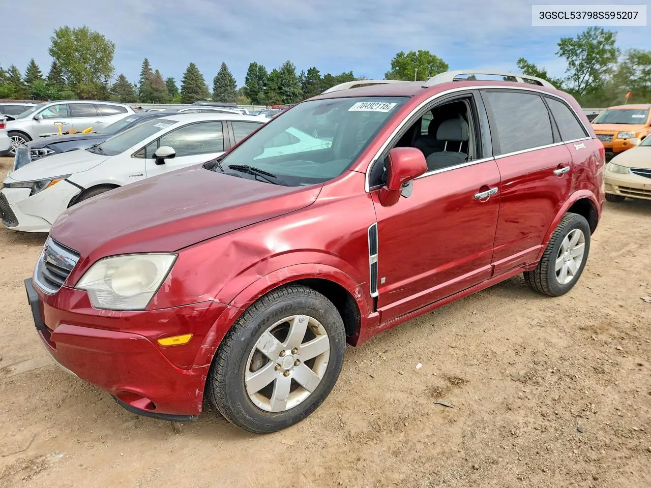 SATURN VUE 2008, VIN 3GSCL53798S595207