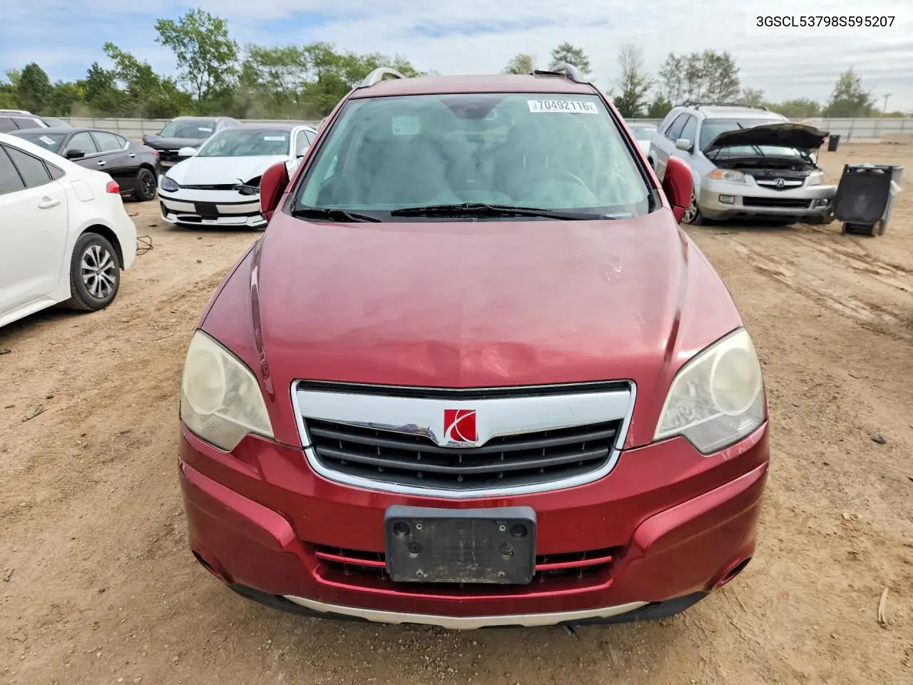 2008 SATURN VUE VIN 3GSCL53798S595207 — фото 5