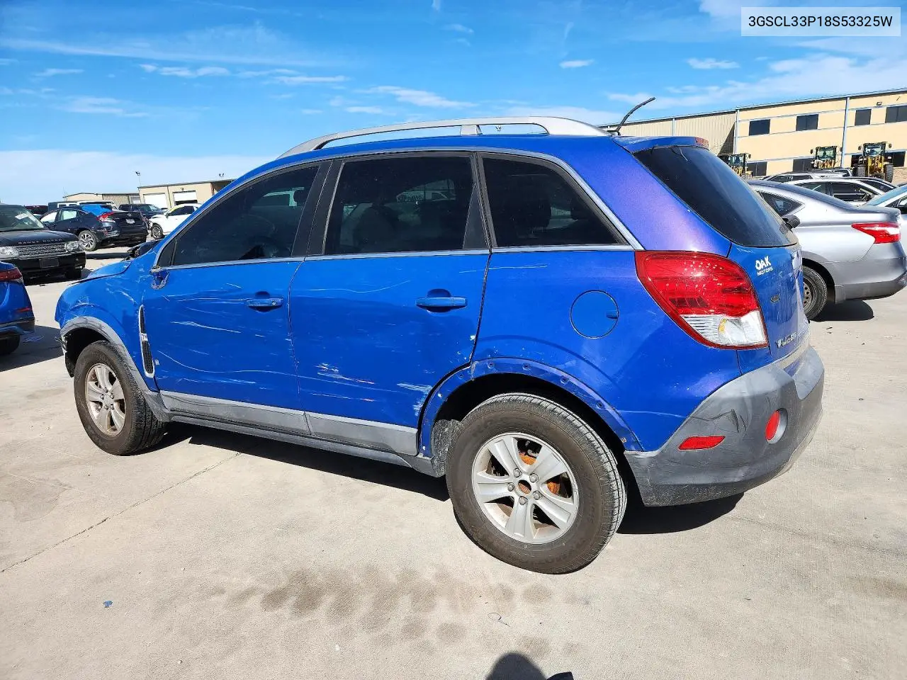 2008 SATURN VUE VIN 3GSCL33P18S53325W — фото 2