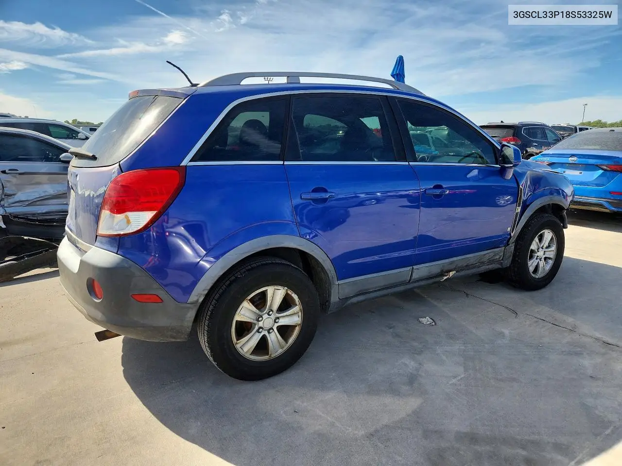 2008 SATURN VUE VIN 3GSCL33P18S53325W — фото 3