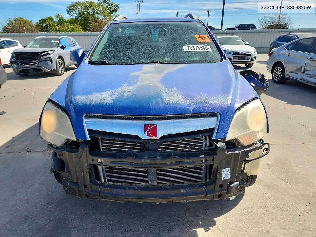 2008 SATURN VUE VIN 3GSCL33P18S53325W — фото 5