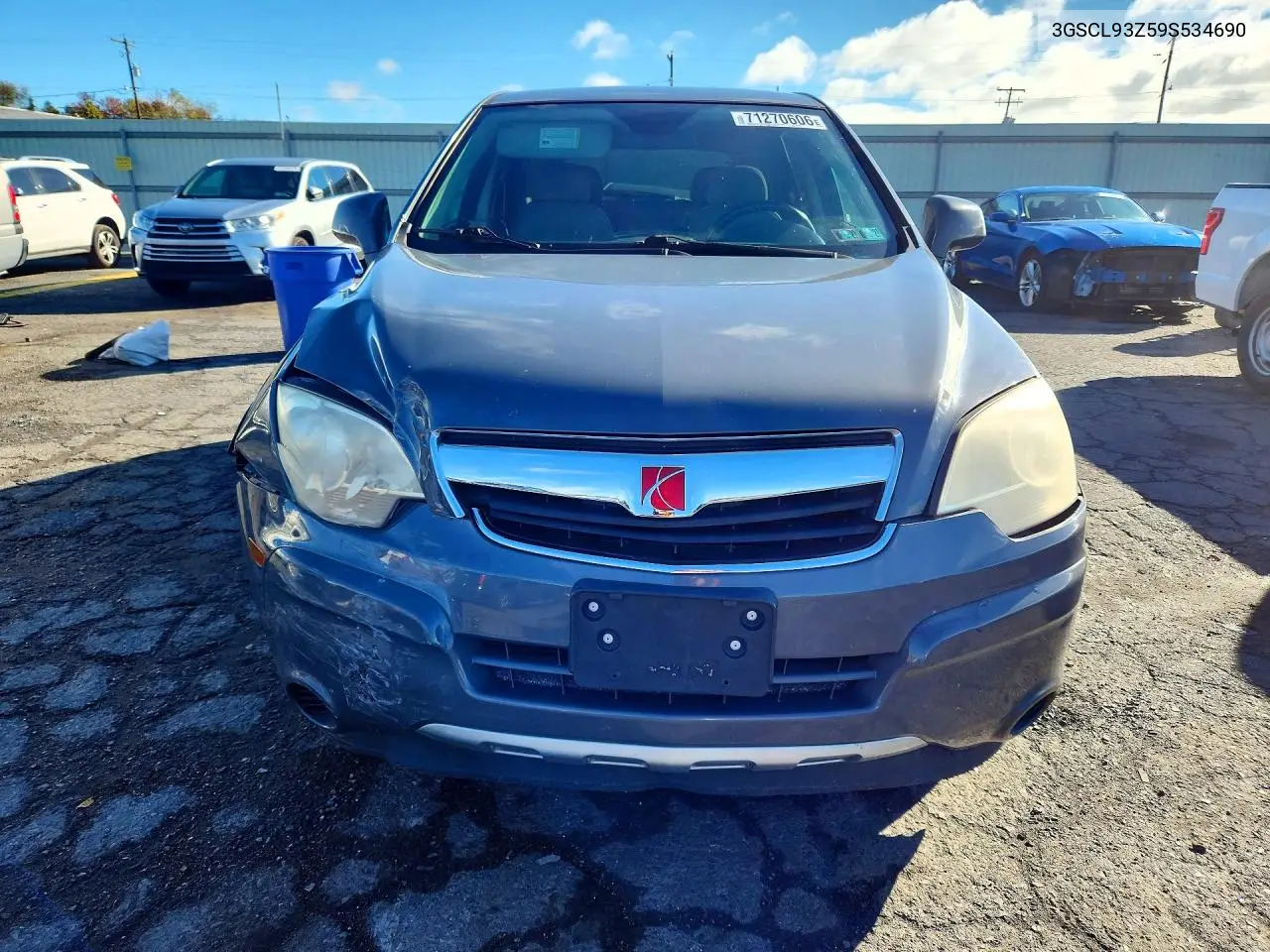 2009 SATURN VUE VIN 3GSCL93Z59S534690 — фото 5