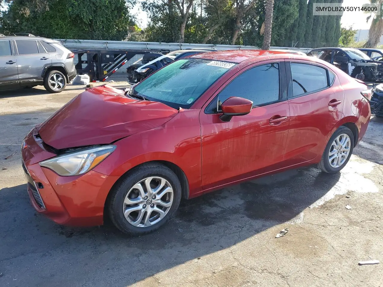 SCION IA 2016, VIN 3MYDLBZV5GY146009