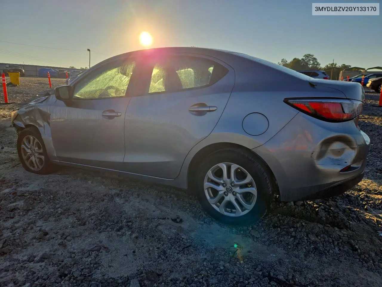 2016 SCION IA VIN 3MYDLBZV2GY133170 — фото 2