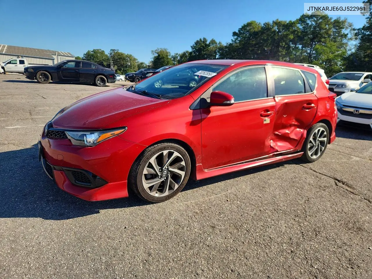 SCION IM 2016, VIN JTNKARJE6GJ522961