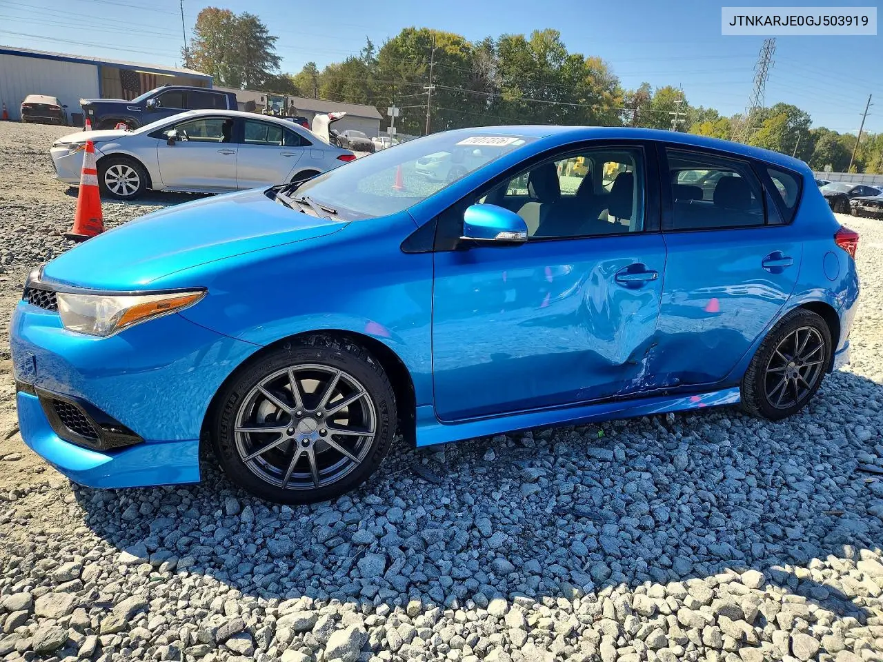 SCION IM 2016, VIN JTNKARJE0GJ503919