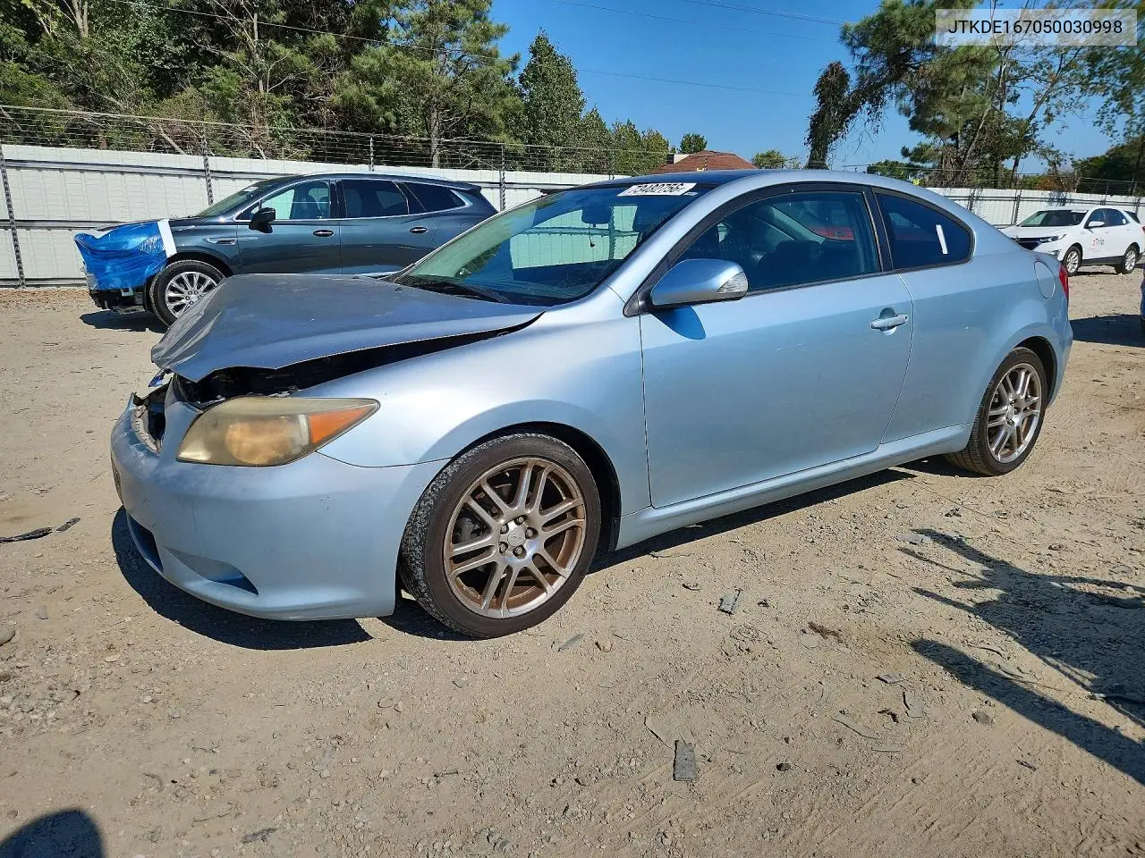 SCION TC 2005, VIN JTKDE167050030998
