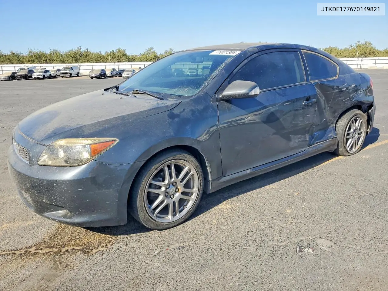 SCION TC 2007, VIN JTKDE177670149821