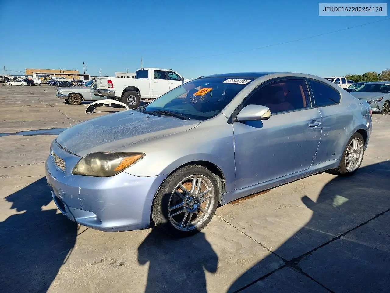 SCION TC 2008, VIN JTKDE167280254178