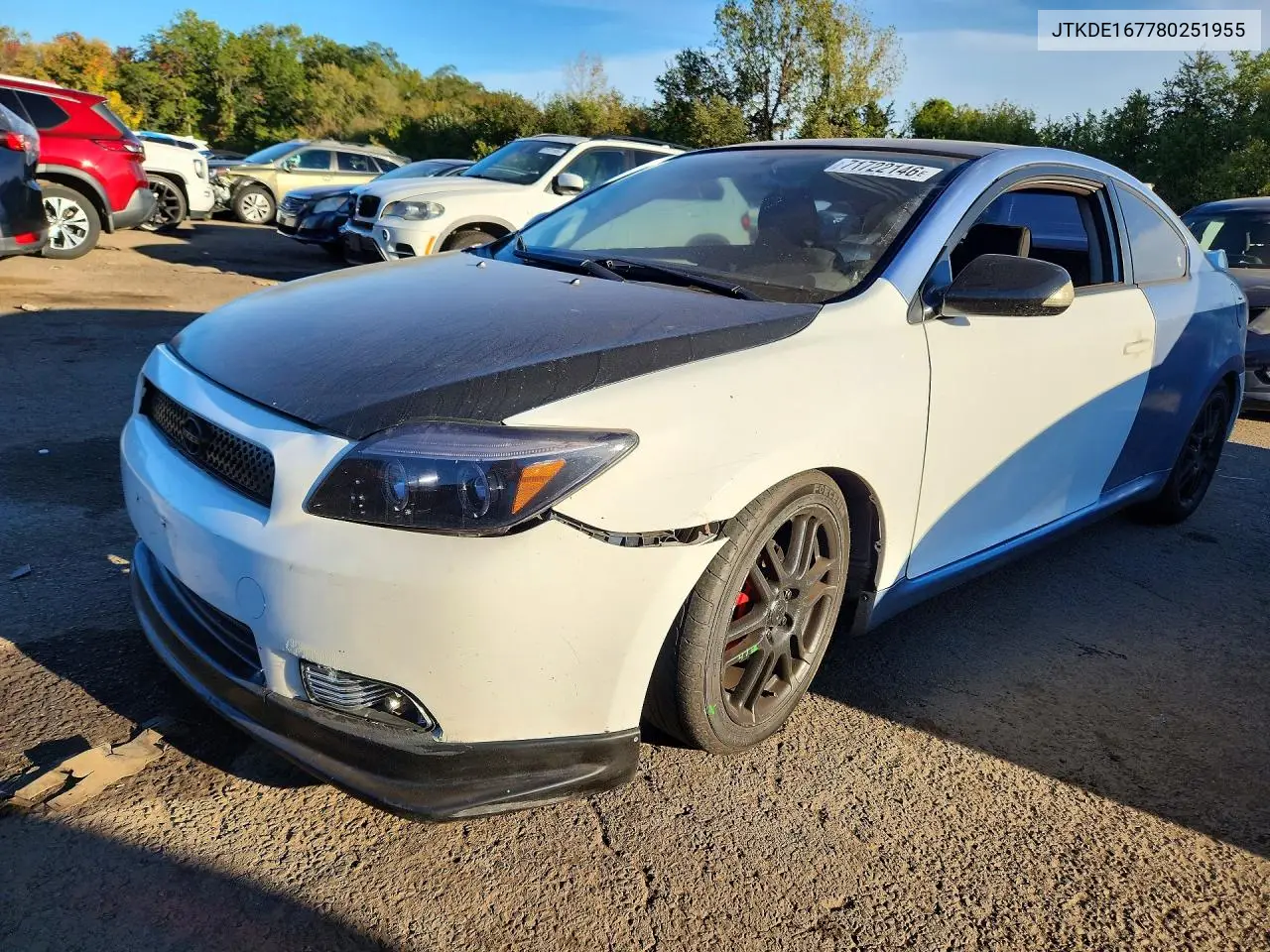 SCION TC 2008, VIN JTKDE167780251955
