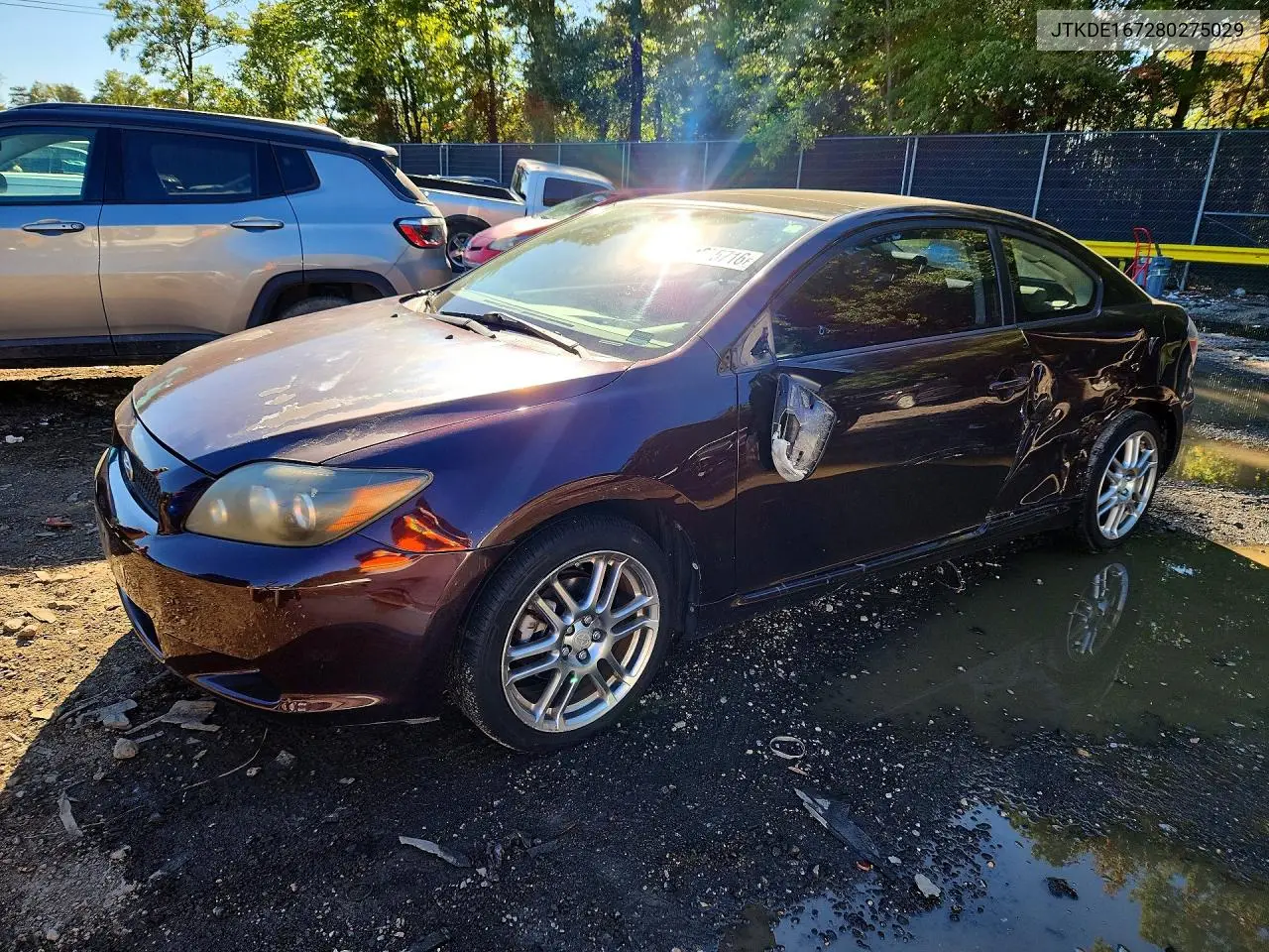 SCION TC 2008, VIN JTKDE167280275029