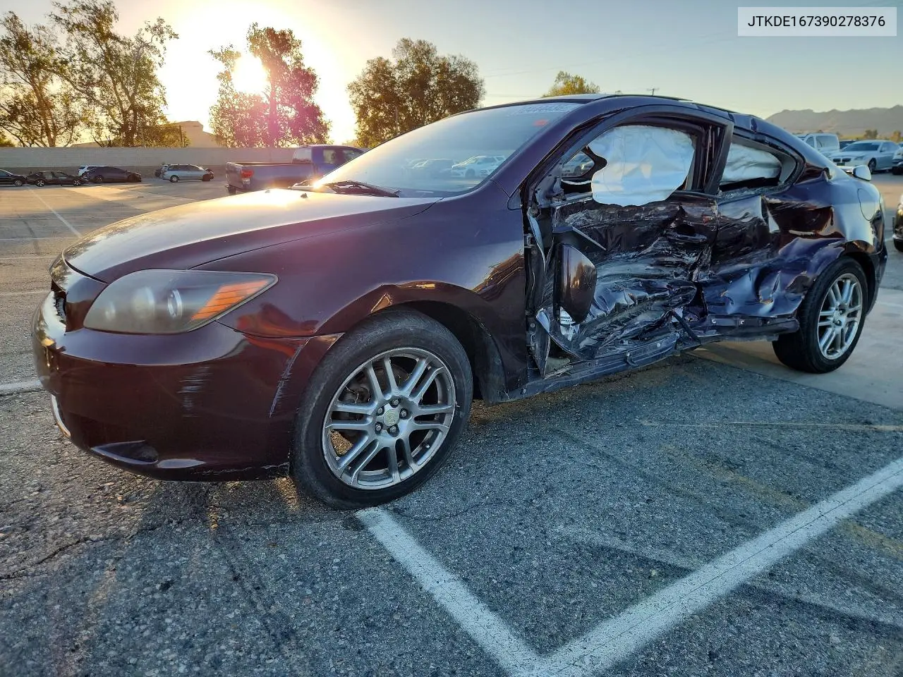 SCION TC 2009, VIN JTKDE167390278376