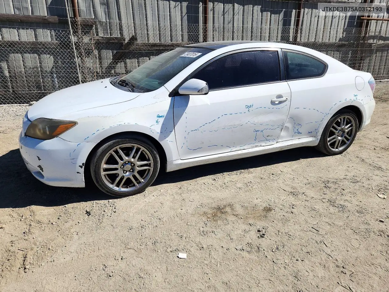 SCION TC 2010, VIN JTKDE3B75A0312193